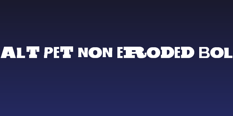 Salt Pet Non Eroded Bold Social Header