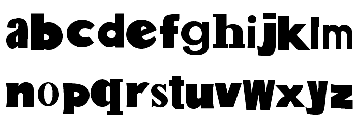 Salt Pet Non Eroded Bold Font LOWERCASE