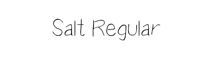 Salt Regular  नि: शुल्क फ़ॉन्ट्स डाउनलोड