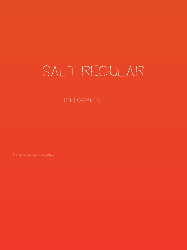 Salt Regular Poster