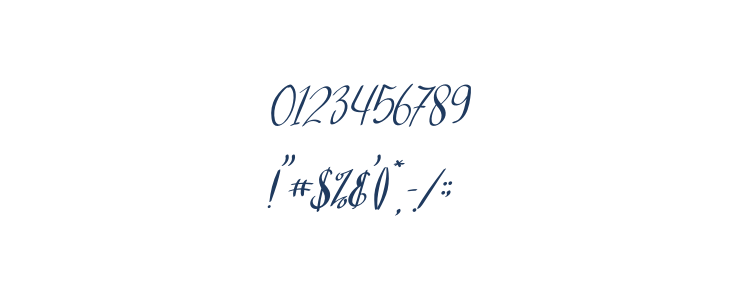 Salta Italic Other Characters