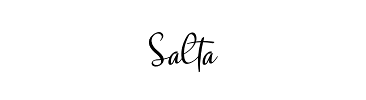 Salt Font LOWERCASE