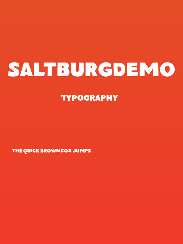 SaltburgDEMO Poster
