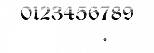 Salterio Gradient Font OTHER CHARS