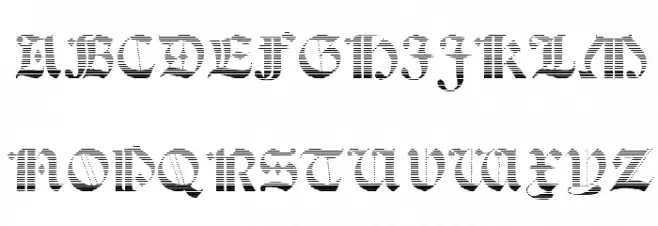 Salterio Gradient Font Litere mari