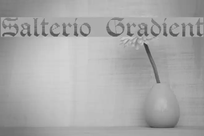 Salterio Gradient Font examples
