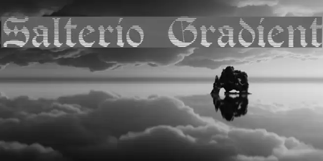 Salterio Gradient Font examples