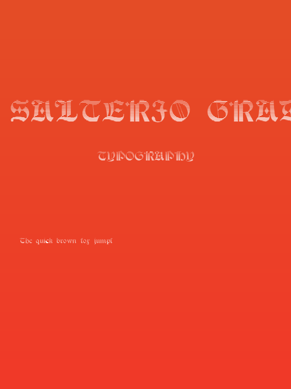 Salterio Gradient Poster
