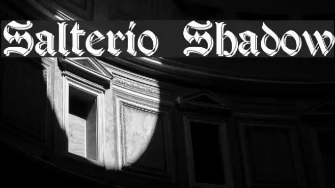 Salterio Shadow Font examples