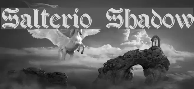 Salterio Shadow Font examples