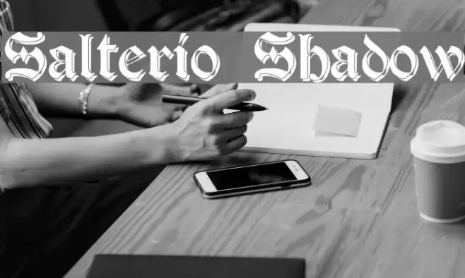 Salterio Shadow Font examples