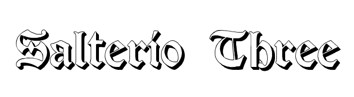 Salterio Three Font
