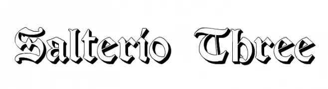 Salterio Three  baixar fontes gratis