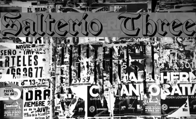 Salterio Three Font examples