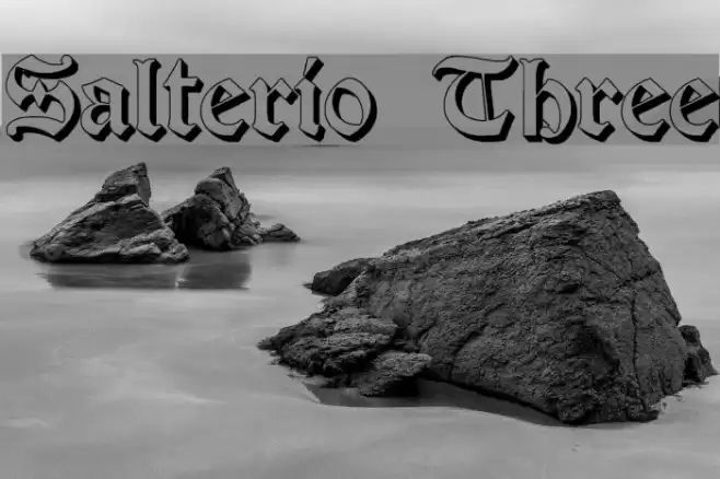 Salterio Three Font examples