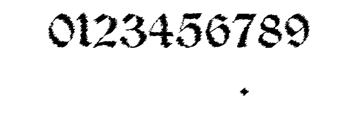 Salterio Trash Font OTHER CHARS