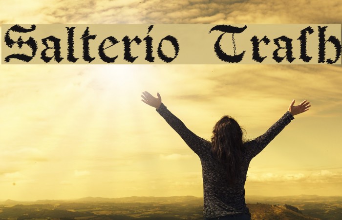Salterio Trash Font examples