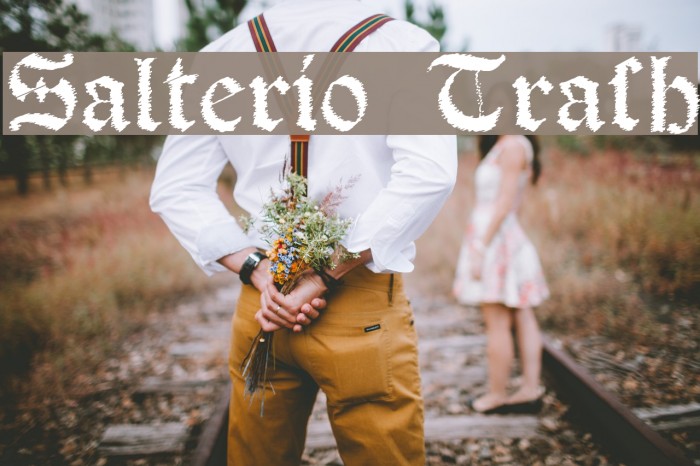 Salterio Trash Font examples