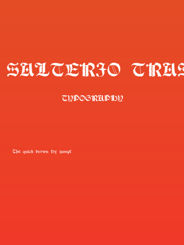Salterio Trash Poster