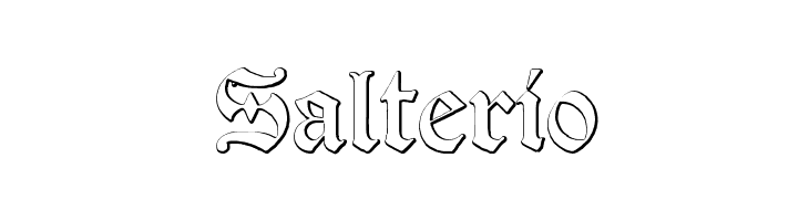 Salterio  Descarca Fonturi Gratis