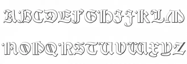 Salterio 字体 大写