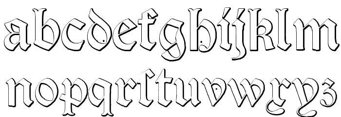 Salterio Font LOWERCASE