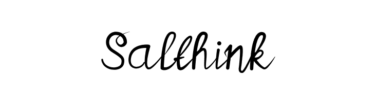 Salthink  免费字体下载
