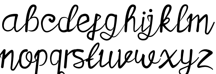 Salthink Font LOWERCASE