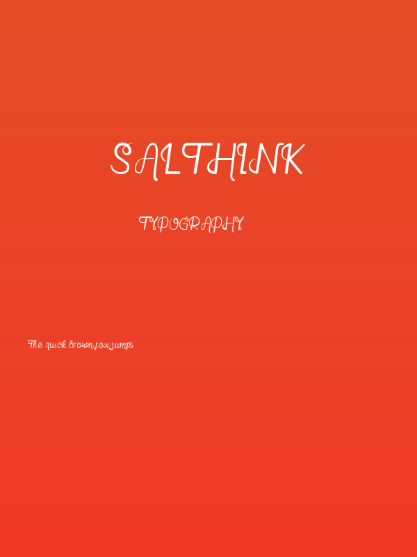 Salthink Poster