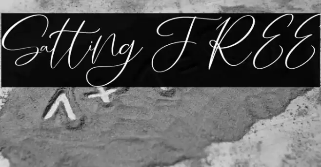 Salting FREE Font examples