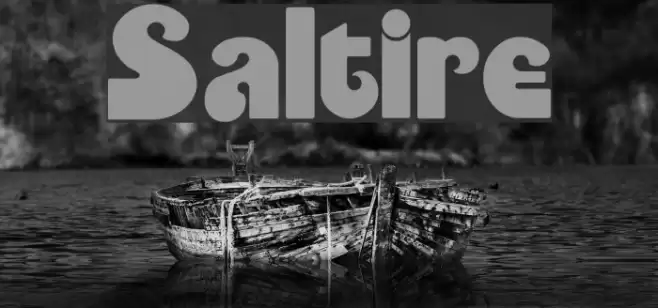 Saltire Font examples