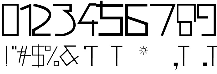 Salto Font OTHER CHARS