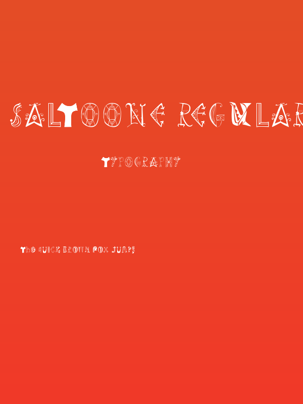 SaltoOne Regular Poster