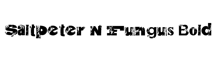 Saltpeter N Fungus Bold  Frei Schriftart Herunterladen