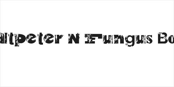 Saltpeter N Fungus Bold Logo