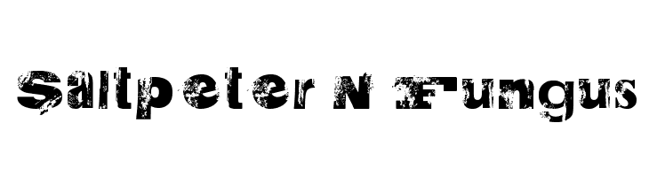 Saltpeter N Fungus Font