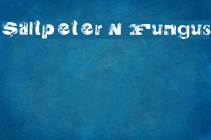 Saltpeter N Fungus Font examples