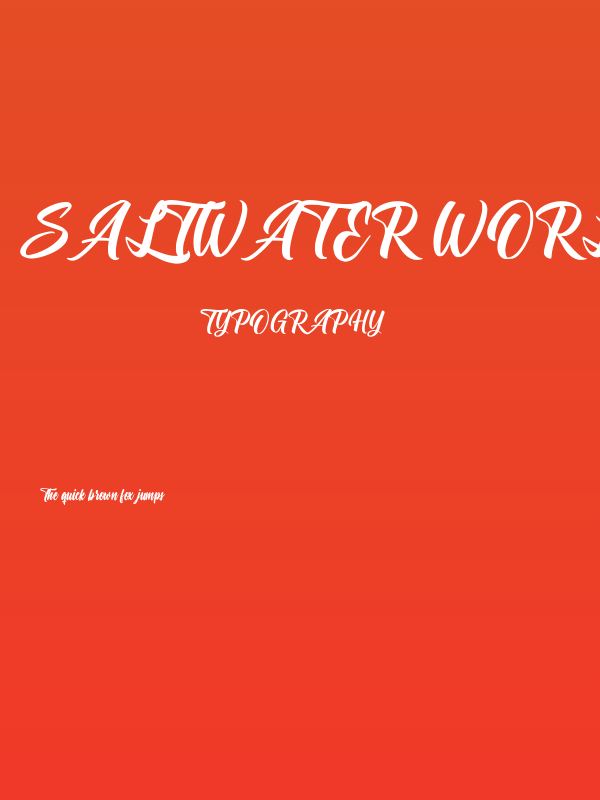 Saltwater World Poster