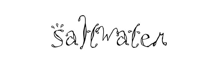 Saltwater  font caratteri gratis