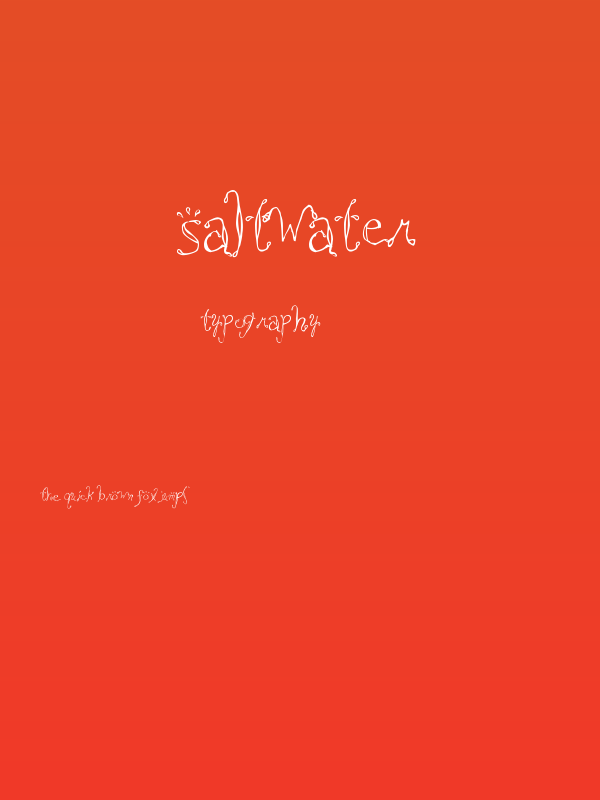 Saltwater Poster
