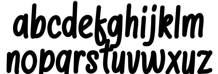 Salty Cheese Font LOWERCASE