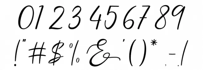 Salty Malthy Font OTHER CHARS