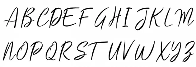Salty Malthy Schriftart Groß