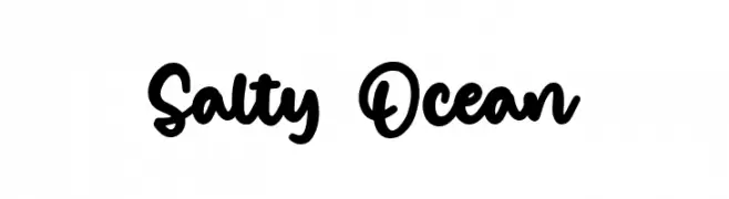 Salty Ocean  Fuentes Gratis Descargar