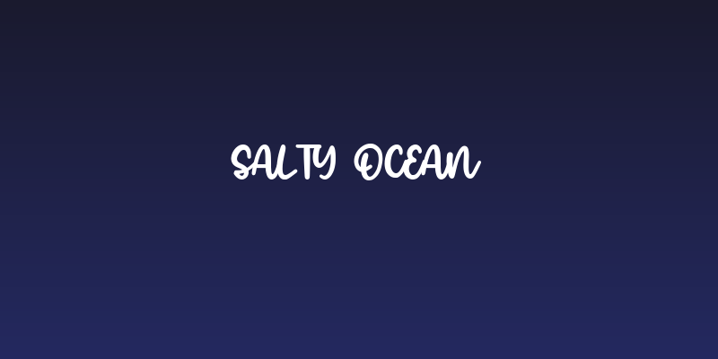 Salty Ocean Social Header