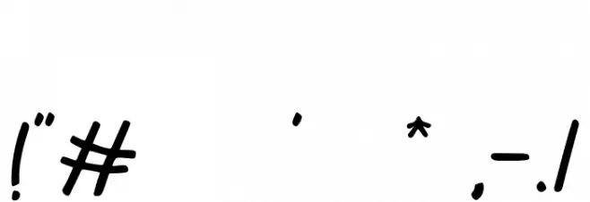 SaltyUnicornDEMO-Regular Font OTHER CHARS