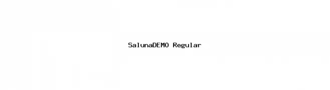 SalunaDEMO Regular  font caratteri gratis