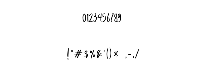 SaluteRichesFree Font OTHER CHARS