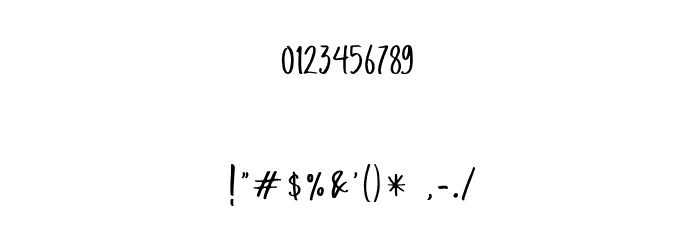 SaluteRichesFree Font OTHER CHARS