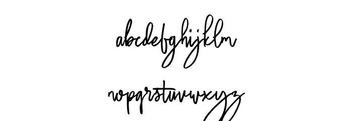 SaluteRichesFree Font LOWERCASE